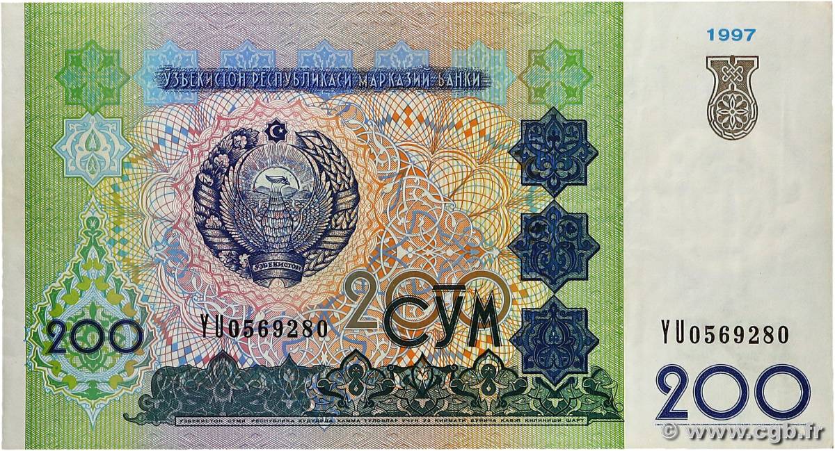 200 Sum OUZBEKISTAN  1997 P.80 TTB+