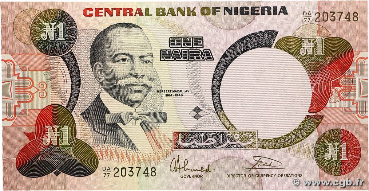1 Naira NIGERIA  1984 P.23b NEUF