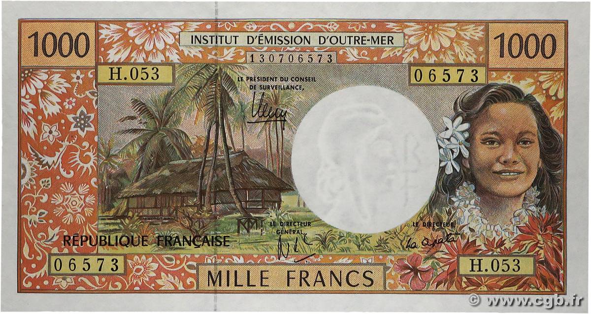 1000 Francs POLYNÉSIE, TERRITOIRES D OUTRE MER  2010 P.02m NEUF