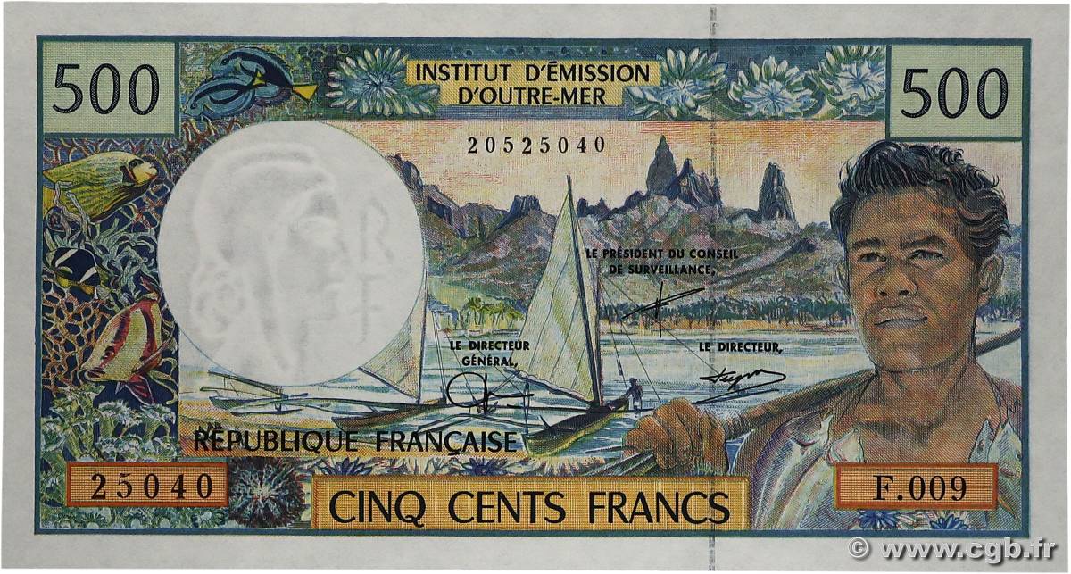 500 Francs POLYNÉSIE, TERRITOIRES D OUTRE MER  1992 P.01d  pr.NEUF
