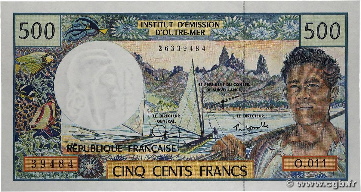 500 Francs POLYNÉSIE, TERRITOIRES D OUTRE MER  2000 P.01e pr.NEUF