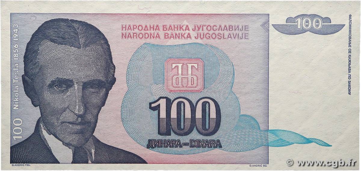 100 Dinara YOUGOSLAVIE  1994 P.139 NEUF