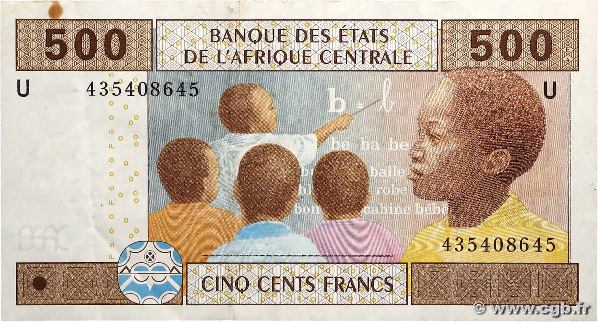500 Francs type 2002U CAMEROUN  2015 A.170Ud TTB+