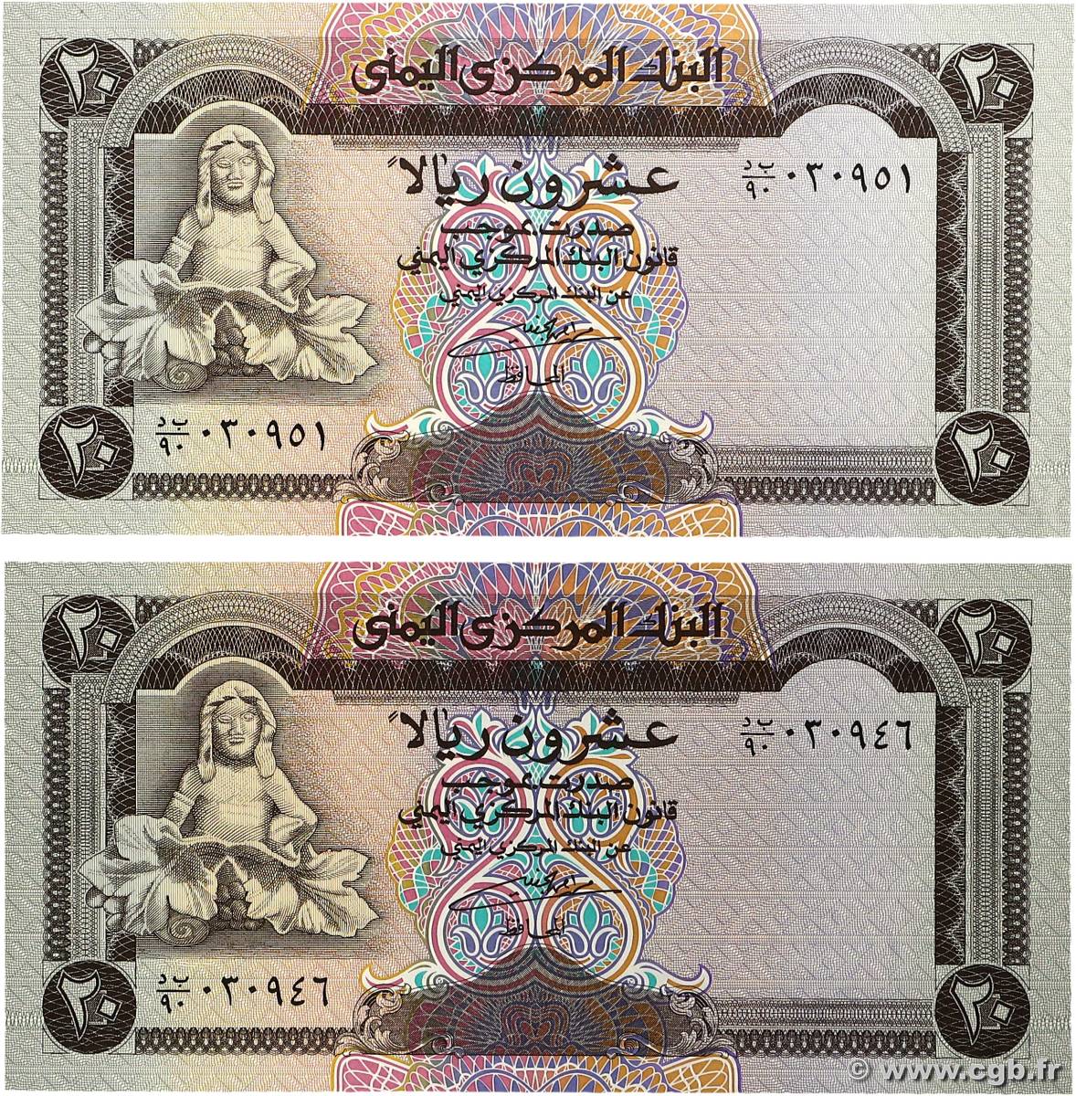 20 Rials Lot YEMEN REPUBLIC  1995 P.25 UNC-
