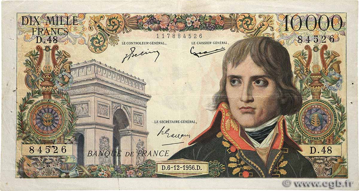 10000 Francs BONAPARTE FRANCE  1956 F.51.06 TB+