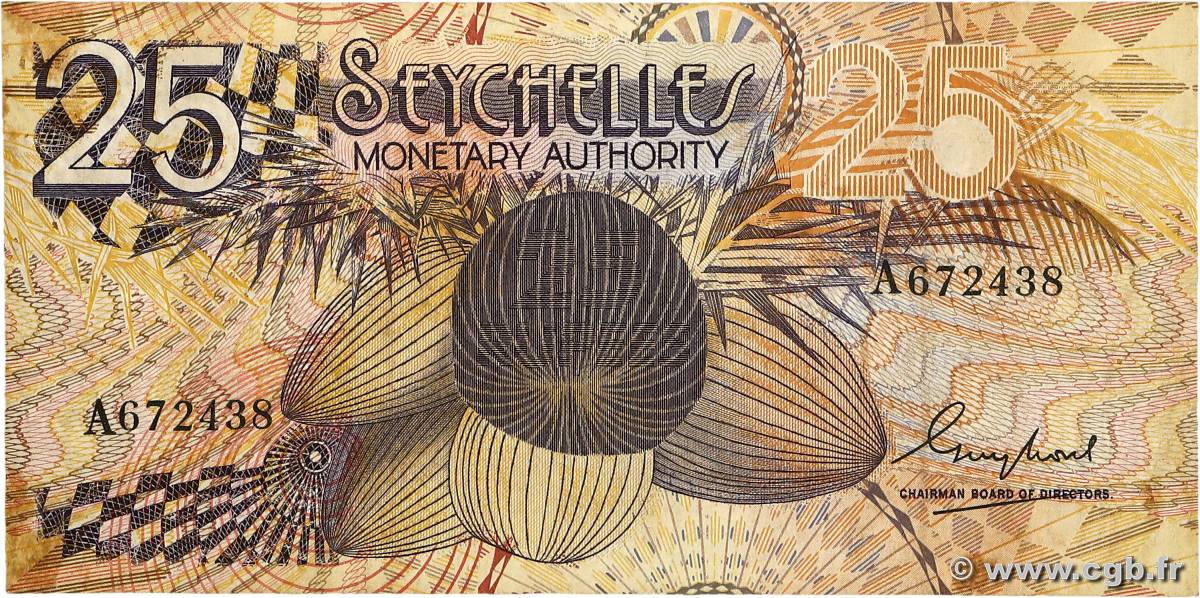 25 Rupees SEYCHELLES  1979 P.24a RC+
