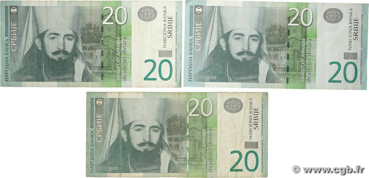20 Dinara Lot SERBIA  2006 P.47a MB