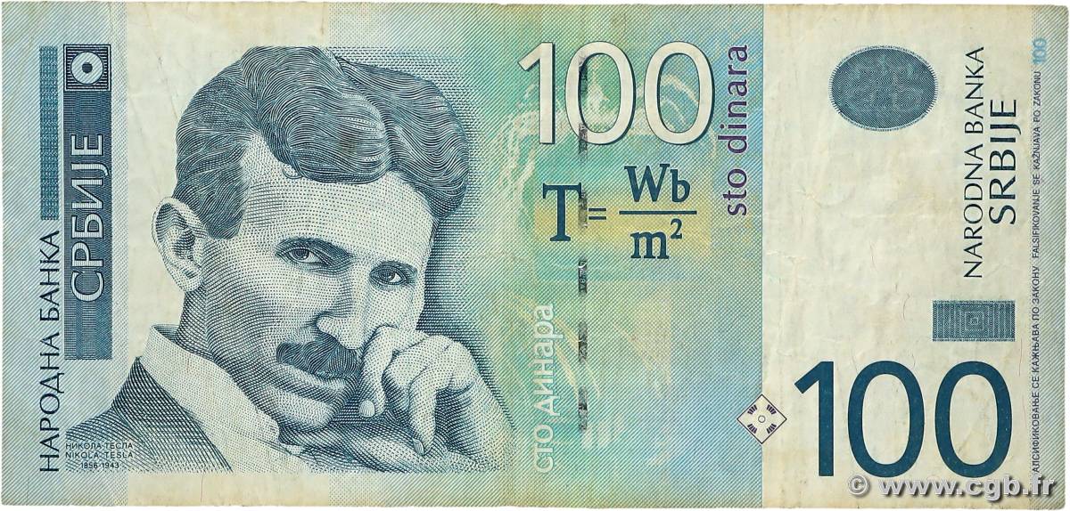 100 Dinara SERBIA  2013 P.57s MB