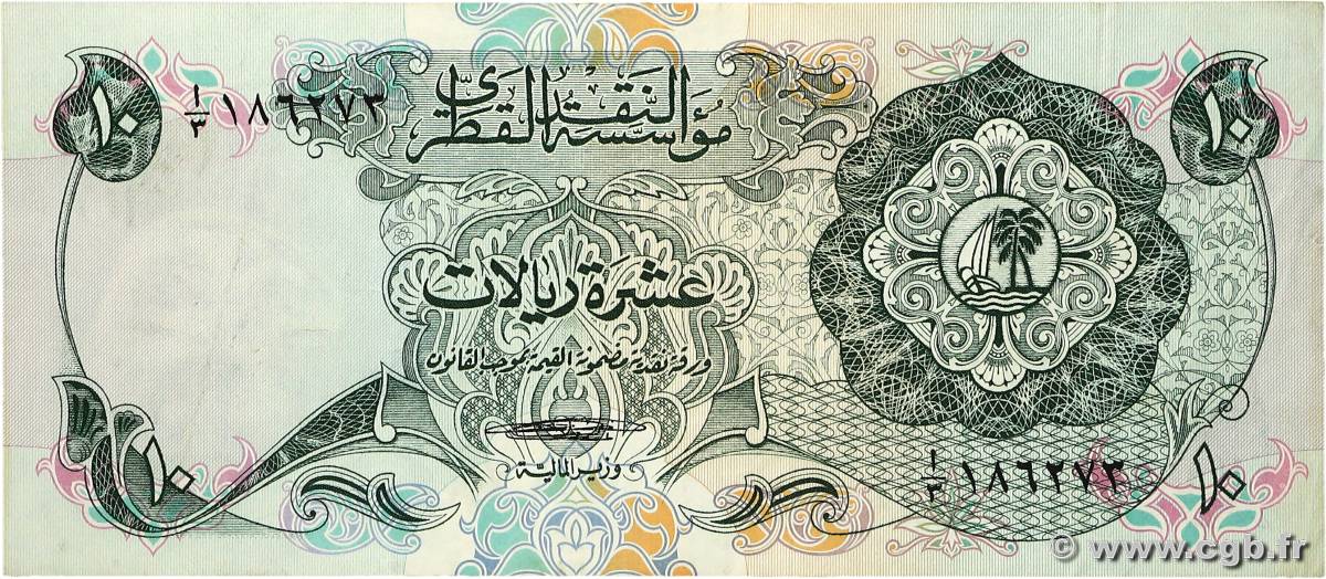 10 Riyals QATAR  1973 P.03a q.SPL