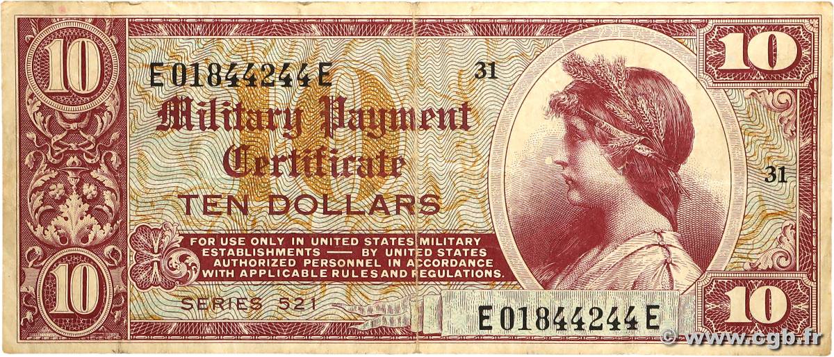 10 Dollars STATI UNITI D AMERICA  1954 P.M035a q.BB
