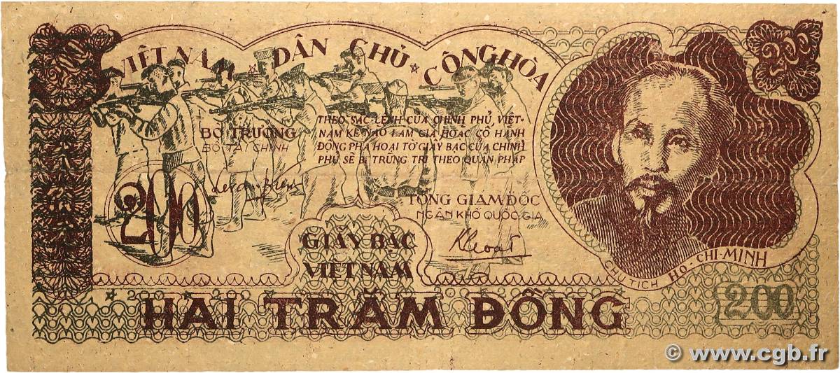 200 Dong VIETNAM  1950 P.034a BB