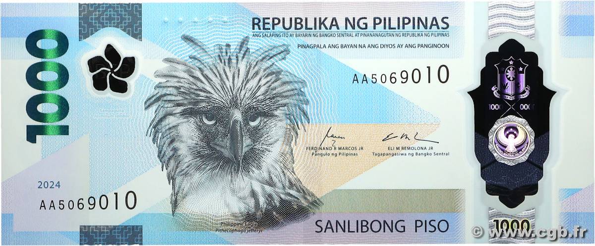 1000 Pesos PHILIPPINES  2024 P.241 UNC
