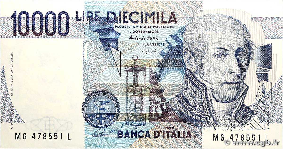 10000 Lire ITALIE  1984 P.112d TTB+