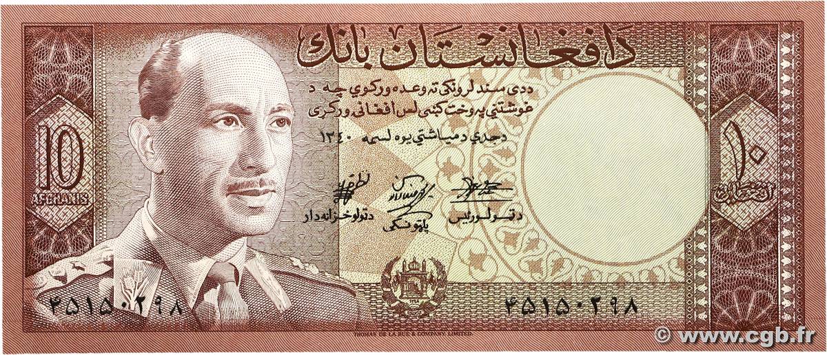 10 Afghanis AFGHANISTAN  1961 P.037a SUP