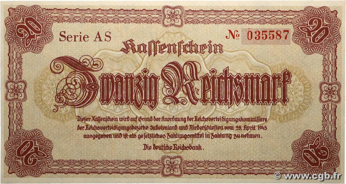20 Reichsmark ALLEMAGNE  1945 P.187 pr.NEUF