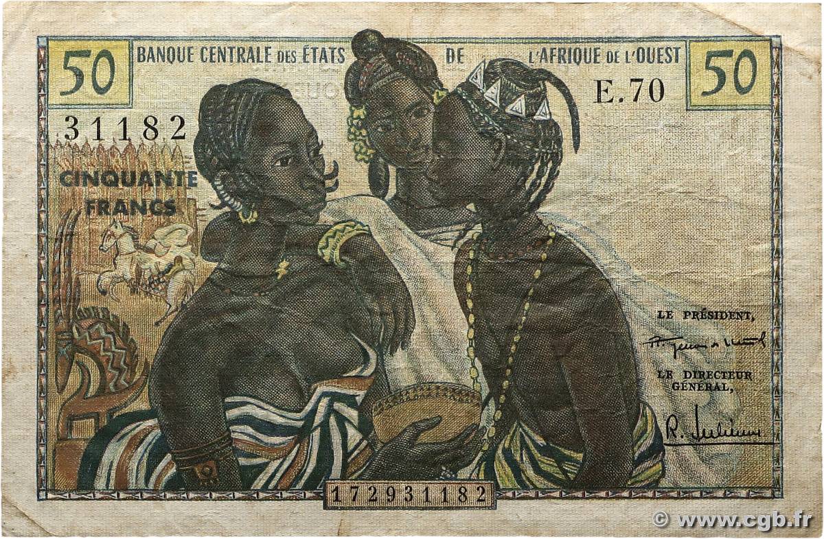 50 Francs WEST AFRICAN STATES  1958 P.001 F