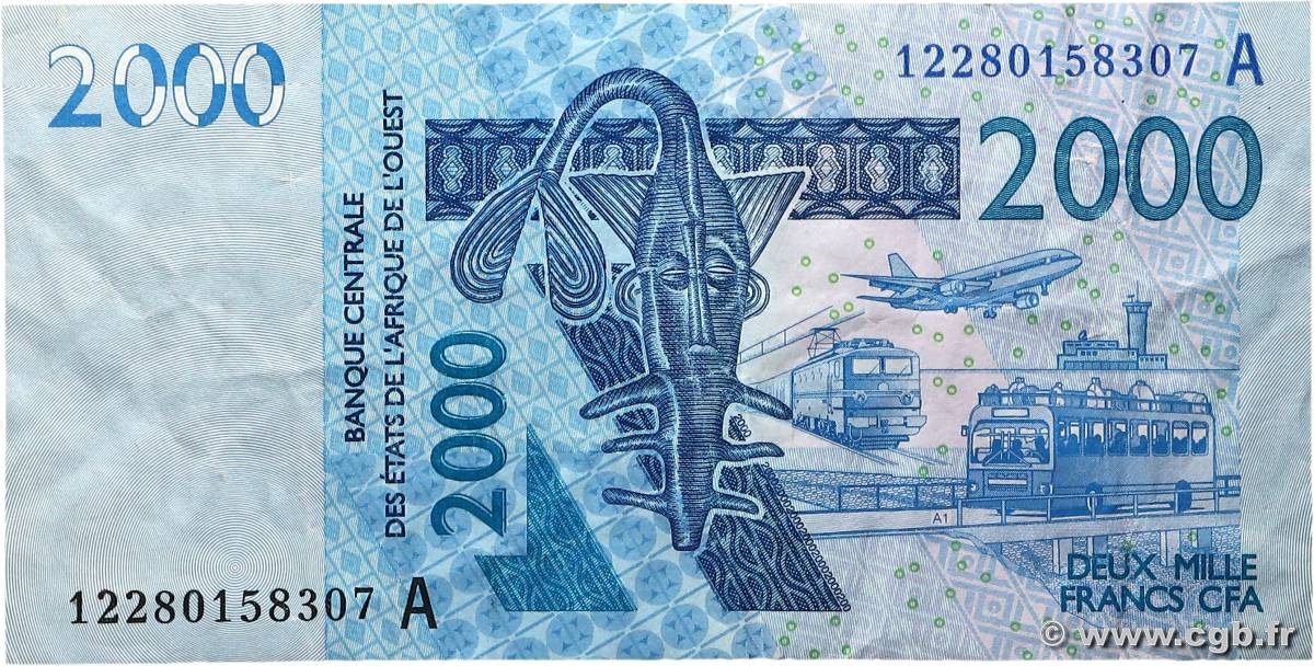 2000 Francs ÉTATS DE L AFRIQUE DE L OUEST  2012 P.116Aj TTB