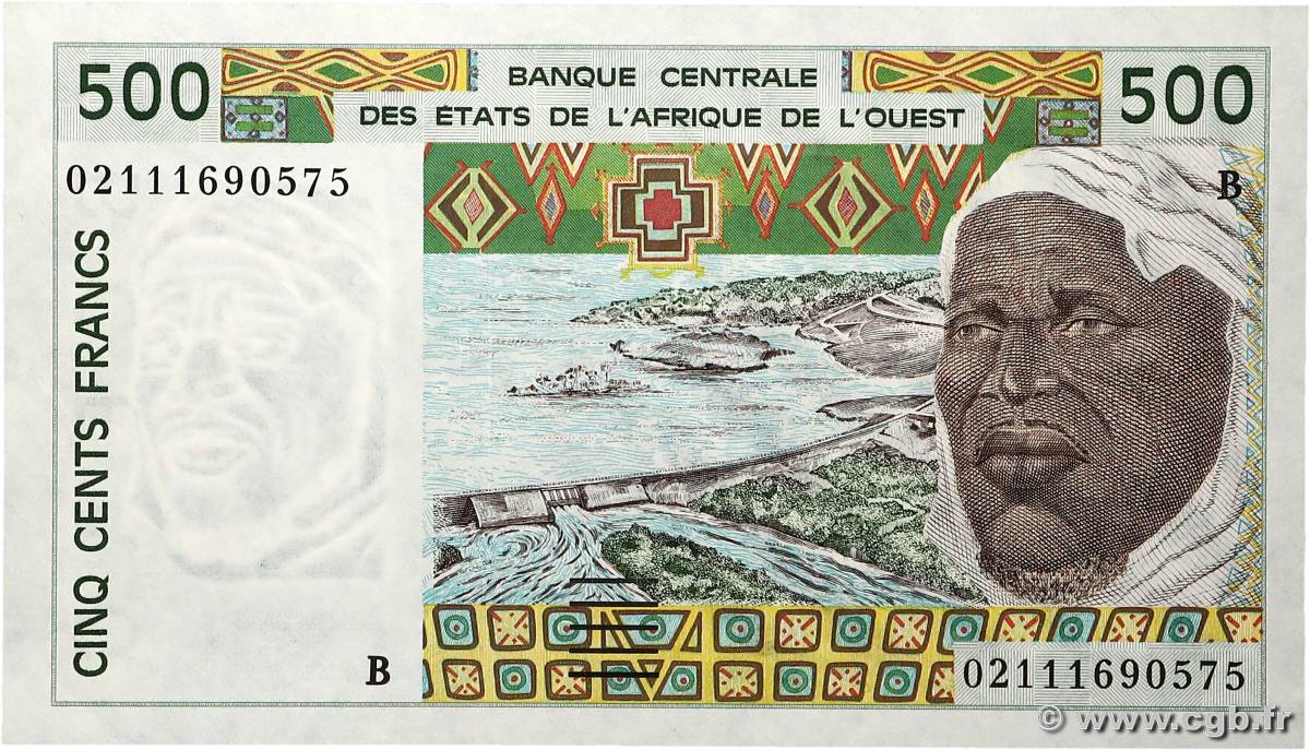 500 Francs ÉTATS DE L AFRIQUE DE L OUEST  2002 P.210Bn SUP