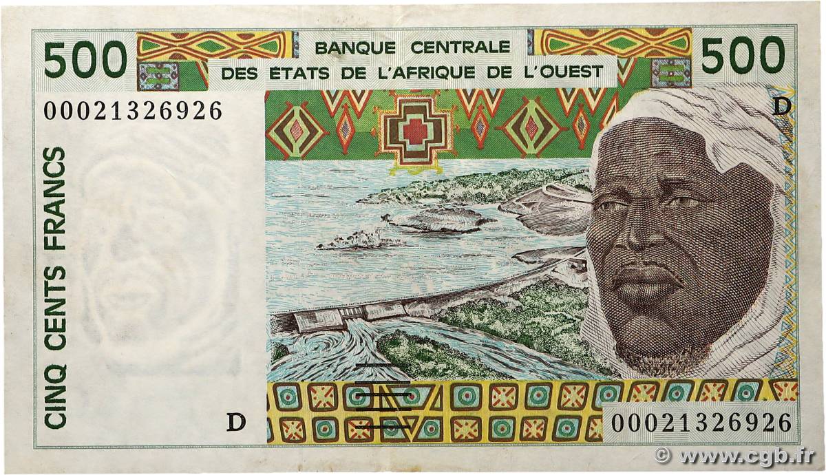 500 Francs WEST AFRICAN STATES  2000 P.410Dk XF
