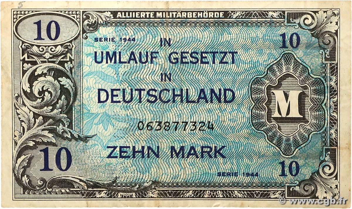 10 Mark ALLEMAGNE  1944 P.194a TTB