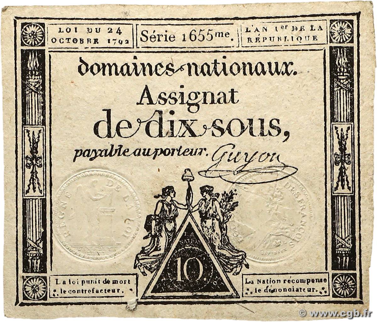 10 Sous FRANCE  1792 Ass.34a pr.TTB