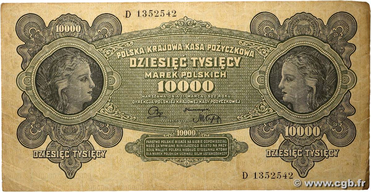 10000 Marek POLOGNE  1922 P.032 TTB