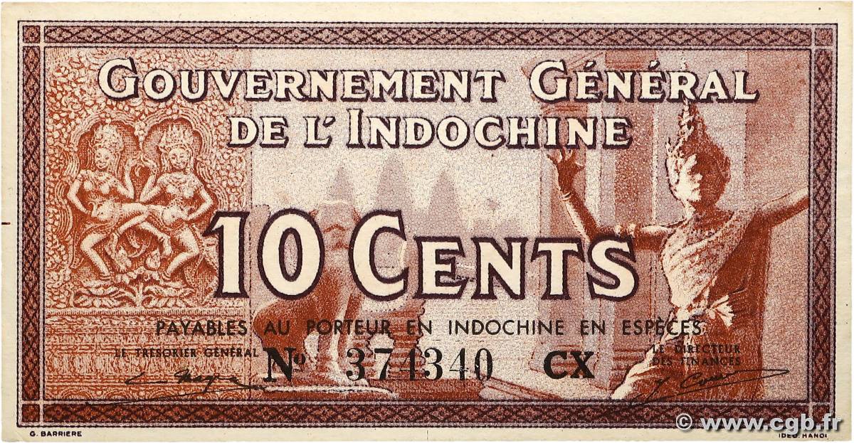 10 Cents INDOCHINE FRANÇAISE  1939 P.085d pr.NEUF