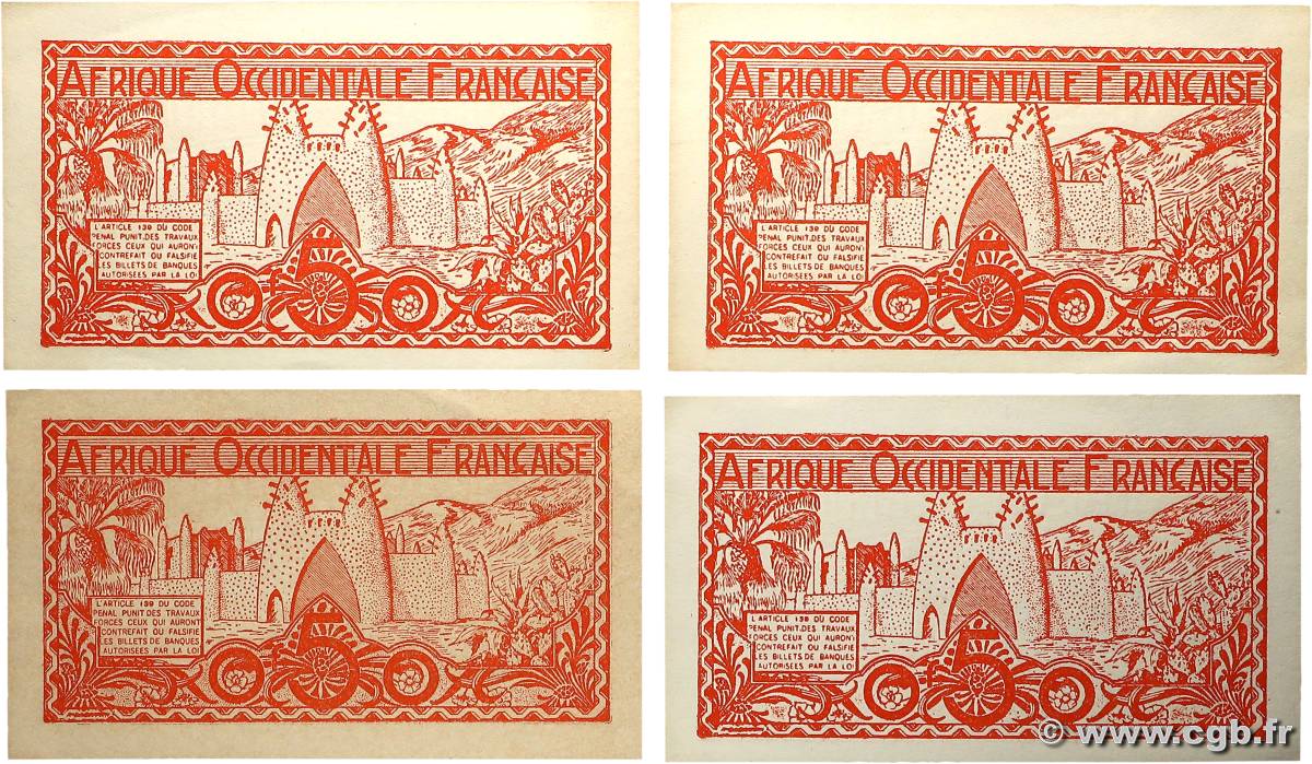 0,50 Franc AFRIQUE OCCIDENTALE FRANÇAISE (1895-1958)  1944 P.33a SPL