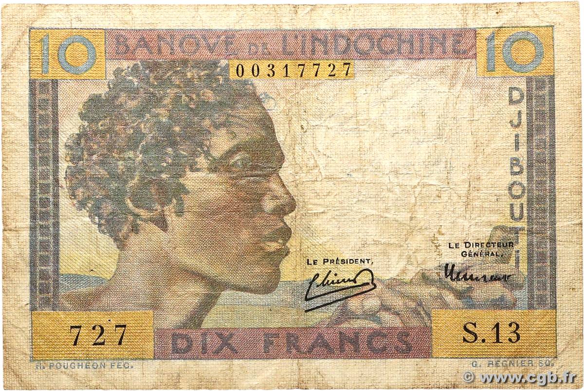 10 Francs DSCHIBUTI   1946 P.19 fS