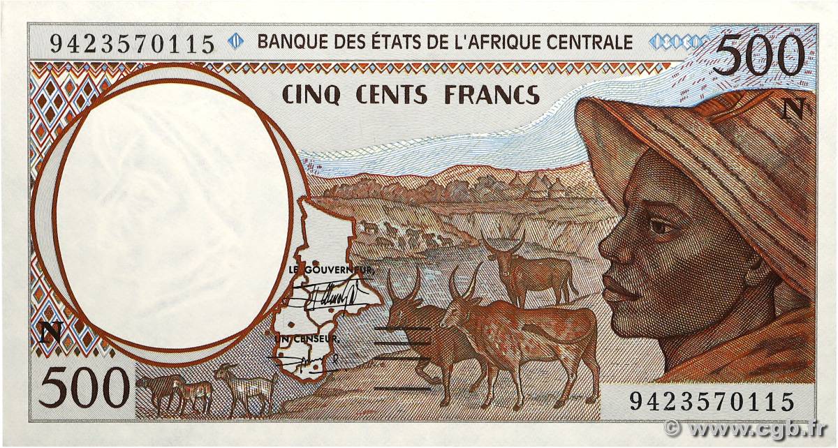 500 Francs type 1993N GUINÉE ÉQUATORIALE  1994 A.262Nb SUP+
