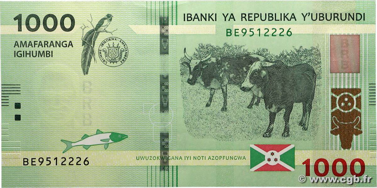 1000 Francs BURUNDI  2021 P.51 UNC