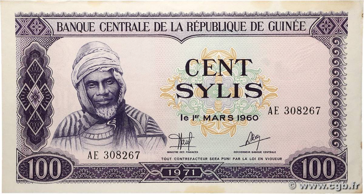 100 Sylis GUINÉE  1971 P.19 SPL