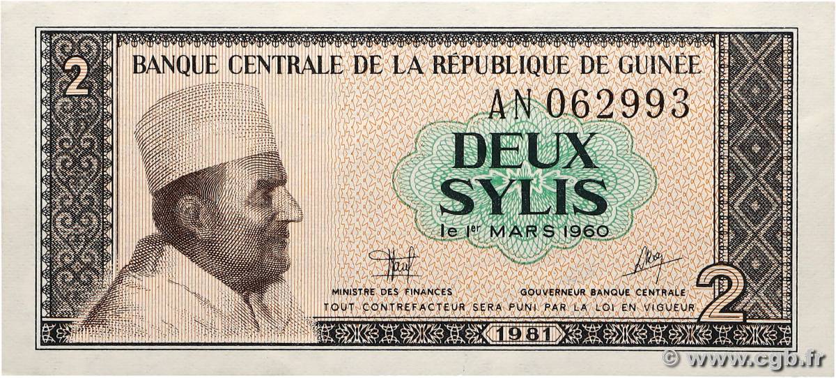2 Sylis GUINÉE  1981 P.21a SPL