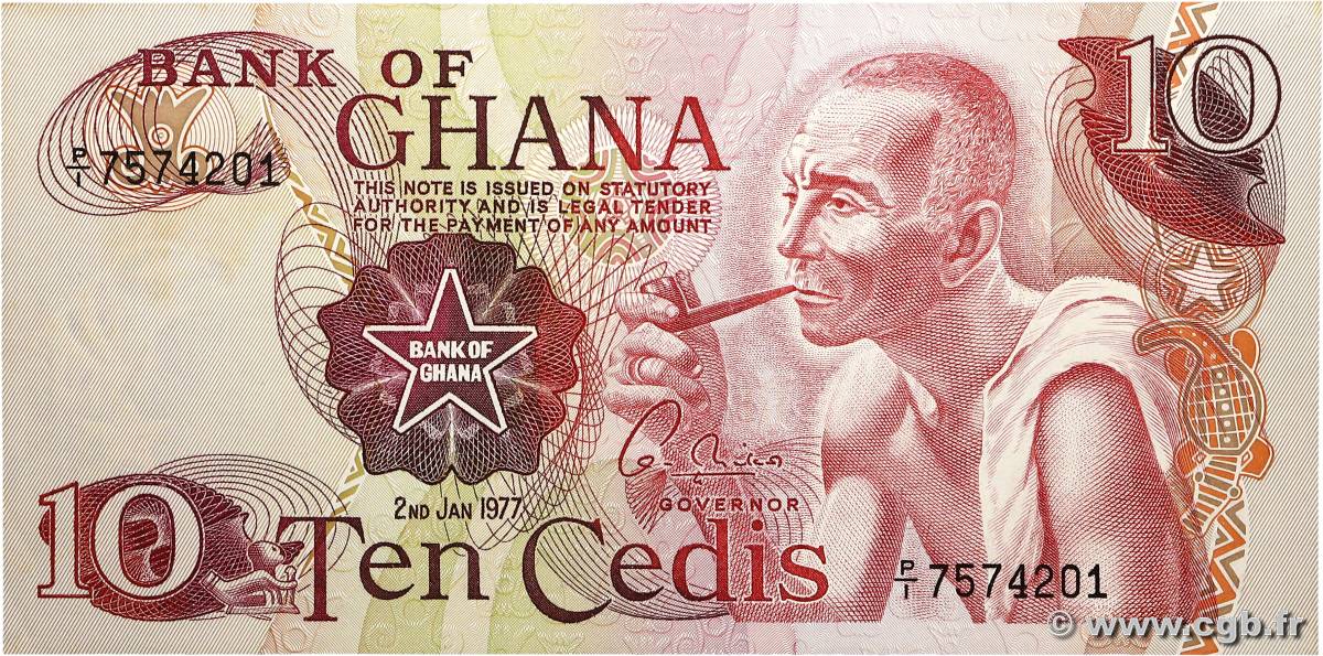 10 Cedis GHANA  1977 P.16e SUP+