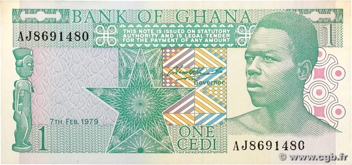 1 Cedi GHANA  1979 P.17a SUP+