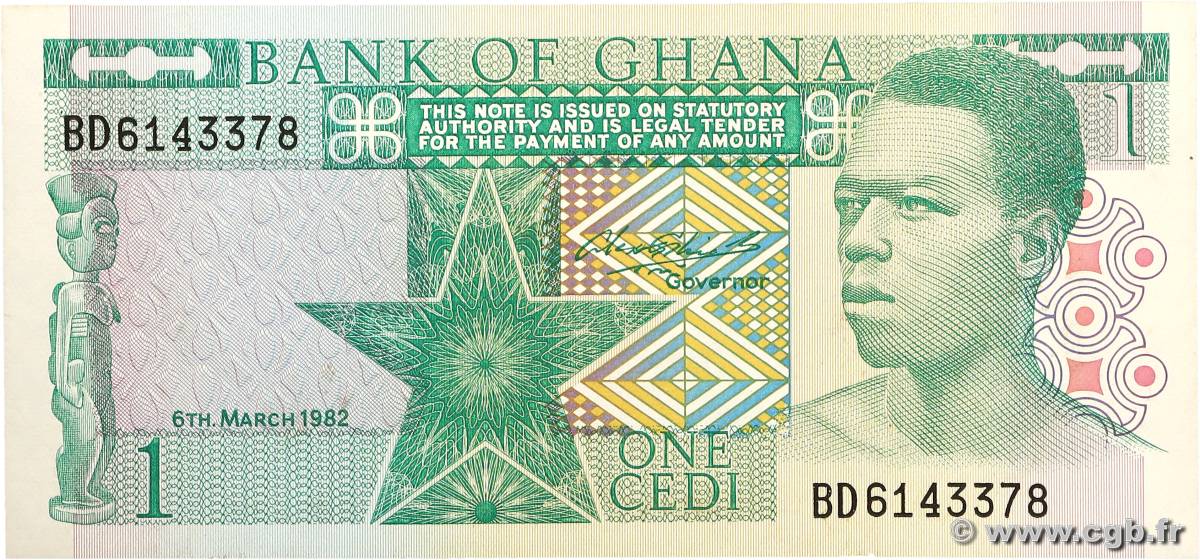 1 Cedi GHANA  1982 P.17b SPL+