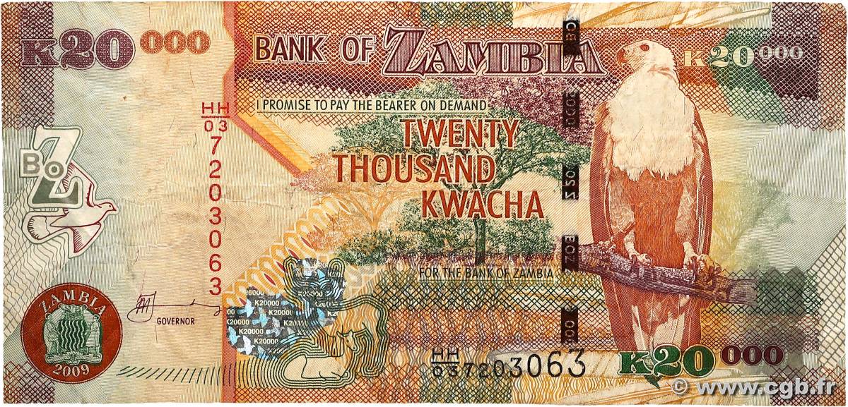 20000 Kwacha ZAMBIA  2009 P.47e BC