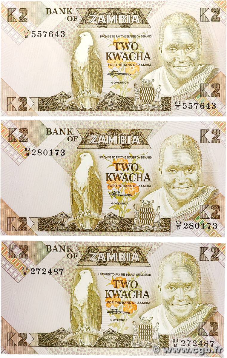 2 Kwacha ZAMBIE  1980 P.24c NEUF