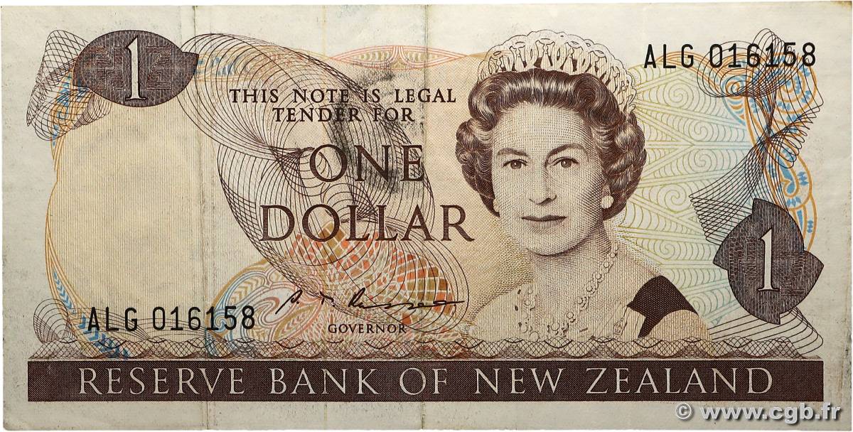 1 Dollar NEUSEELAND
  1985 P.169b fVZ