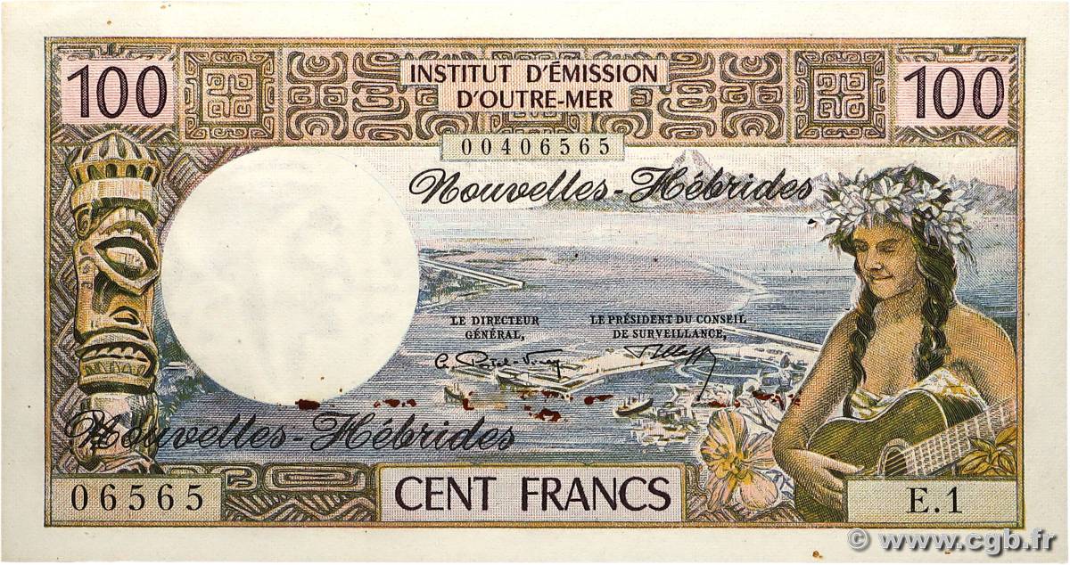 100 Francs NOUVELLES HÉBRIDES  1970 P.18a pr.SUP