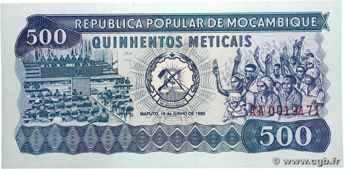 500 Meticais MOZAMBIQUE  1980 P.127 UNC