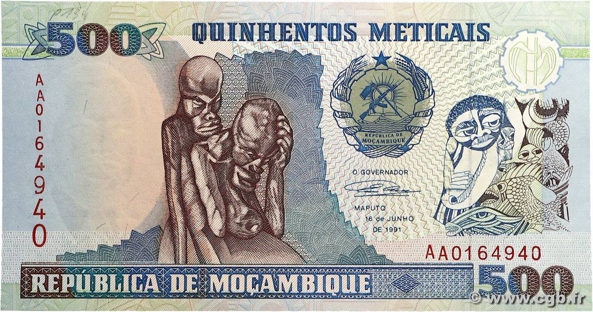 500 Meticais MOZAMBIQUE  1991 P.134 SC+