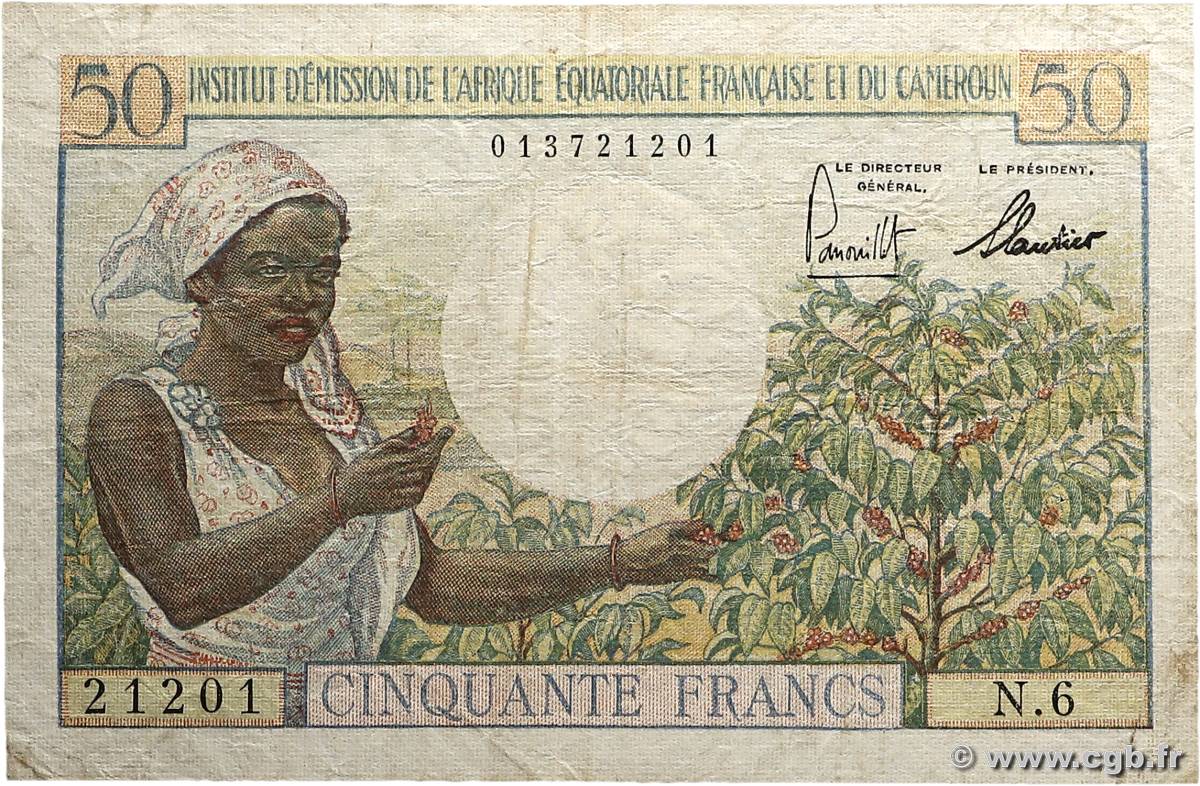 50 Francs type 1957 IE AFRIQUE ÉQUATORIALE FRANÇAISE  1957 A.140a S