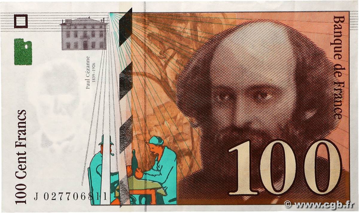 100 Francs CÉZANNE FRANCE  1997 F.74.01 TTB+