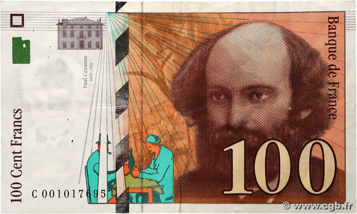 100 Francs CÉZANNE FRANCE  1997 F.74.01 TTB