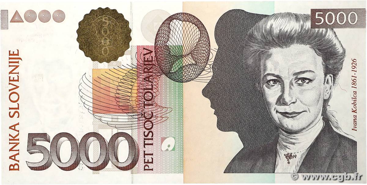 5000 Tolarjev SLOVÉNIE  2000 P.23a pr.NEUF