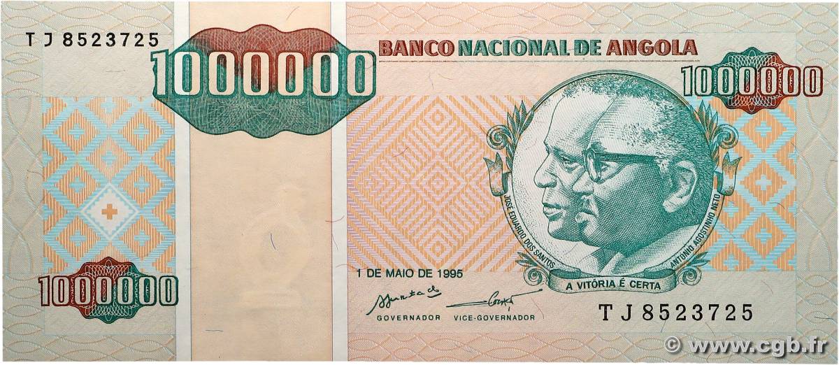 1000000 Kwanzas Reajustados ANGOLA  1995 P.141 pr.NEUF