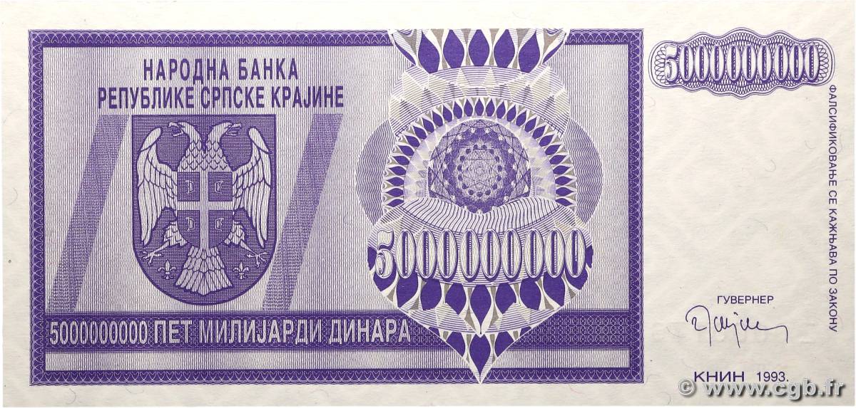 10000000000 Dinara Remplacement CROACIA  1993 P.R19ar FDC