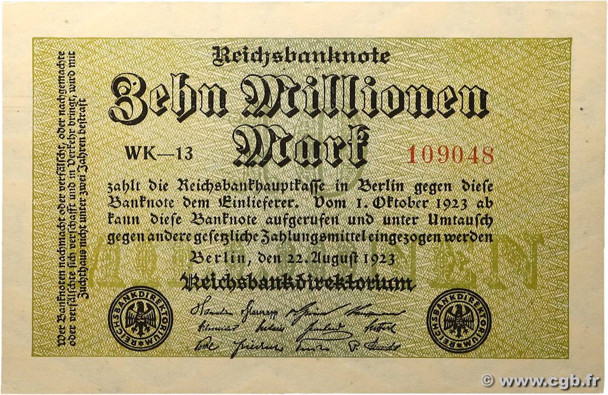 10 Millions Mark ALLEMAGNE  1923 P.106a pr.NEUF