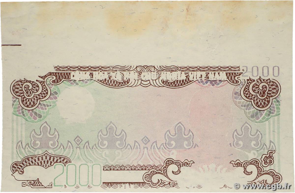 2000 Dong Épreuve VIETNAM  1988 P.107e XF+